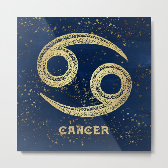 Cancer Zodiac Sign Metal Print
