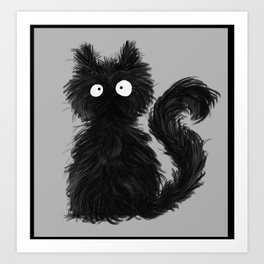 Furry Cat Art Print
