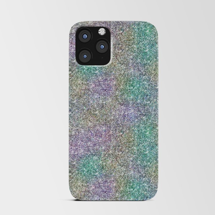 Glam Iridescent Glitter iPhone Card Case