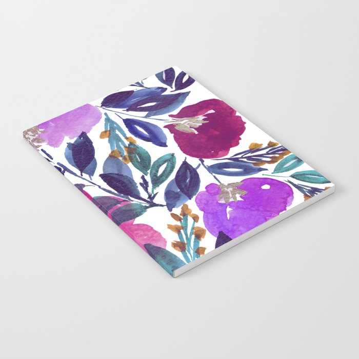 hand painted flowers_2 Notebook