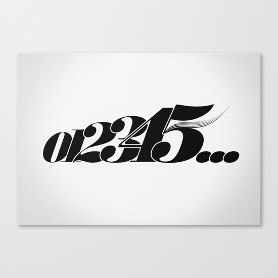 Numbers Canvas Print