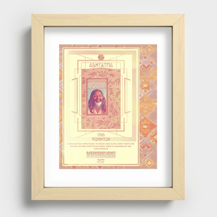 Maharishi; Adhyatma Recessed Framed Print