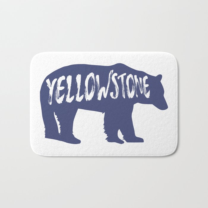 Yellowstone National Park Bear Bath Mat