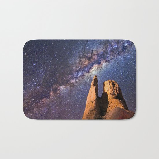 Night sky iii - galaxy Bath Mat