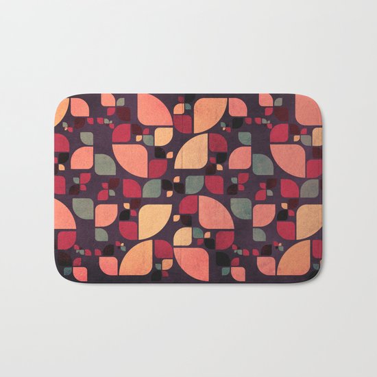 Vintage Butterflies Pattern Bath Mat