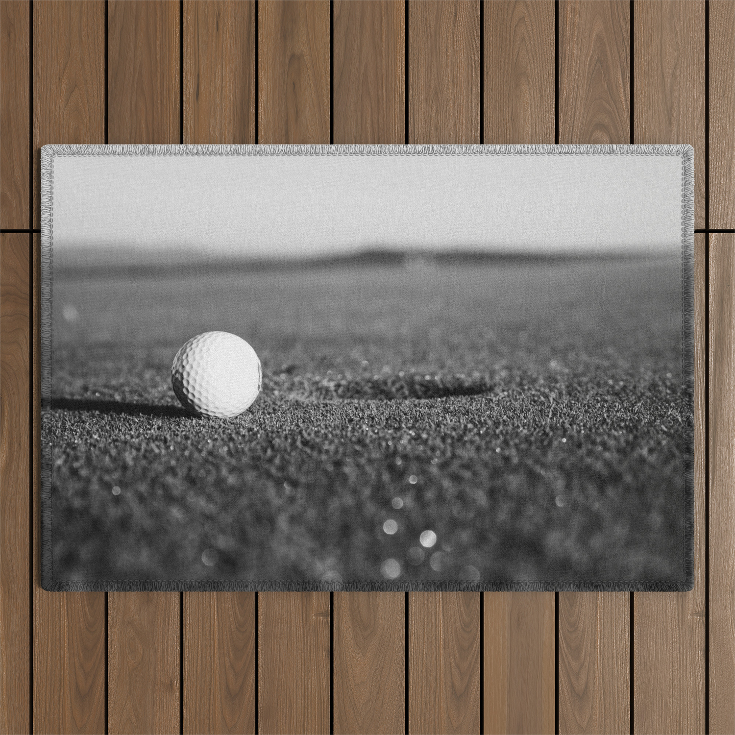 Golf, Golf Course, Golf Ball Outdoor Rug by Daily Regina Designs