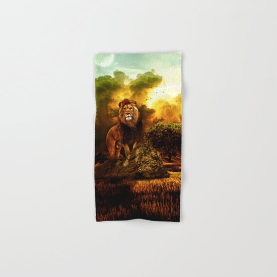 Lion V Hand & Bath Towel