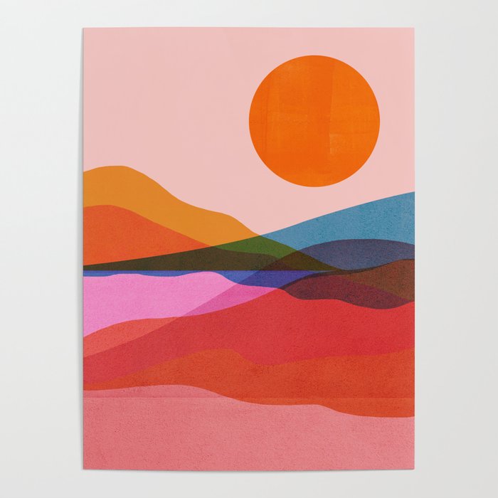 Abstraction_OCEAN_Beach_Minimalism_001 Poster