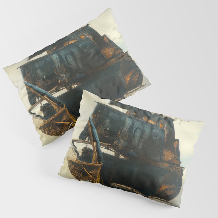 Ancient Spanish Galleon Pillow Sham