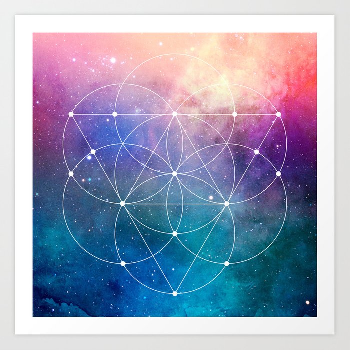 Sacred Geometry Universe Art Print