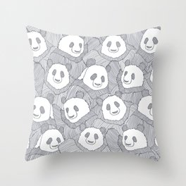 Packed Pandas Throw Pillow