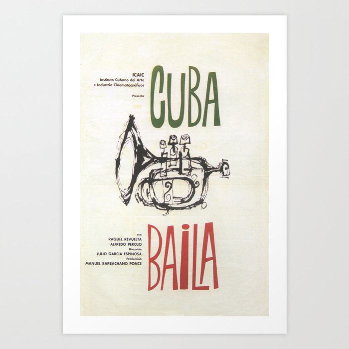 Cuba Dances (Cuba) Cuban Movie Poster Art Print