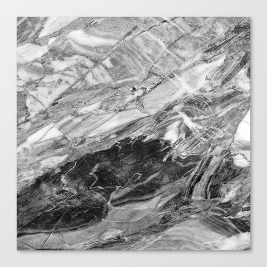 Carrara Marble Canvas Print