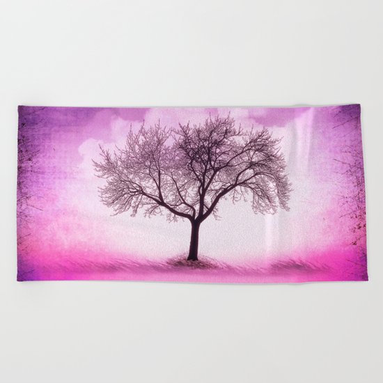 art tree Beach Towel