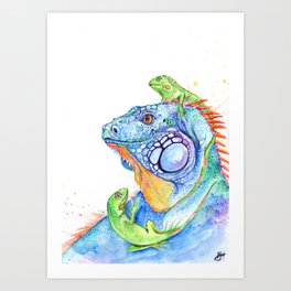 Here be Dragons Art Print
