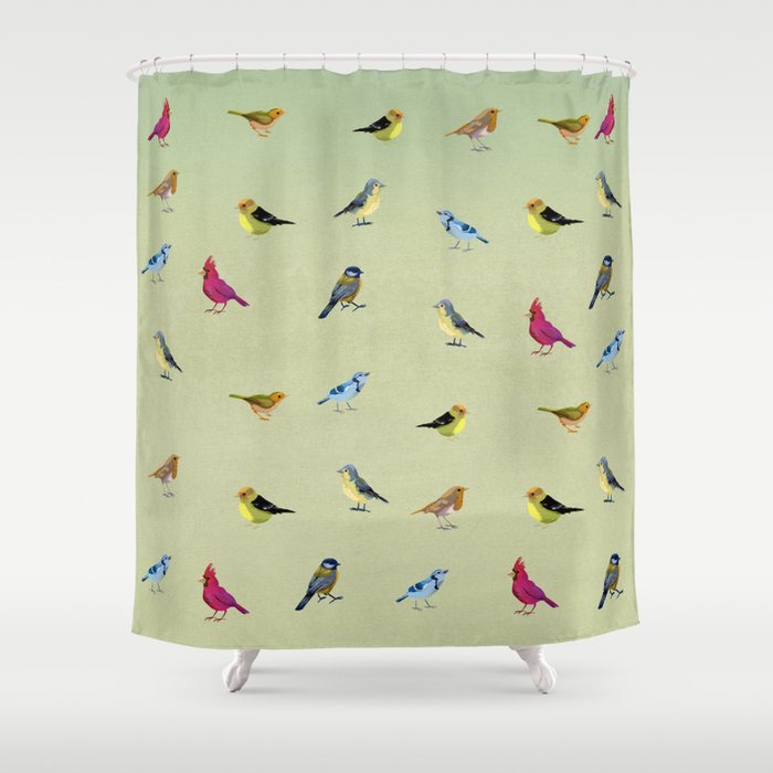 Birds Shower Curtain