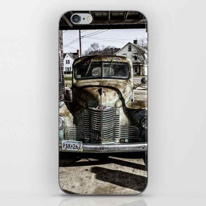 Vintage pickup truck iPhone Skin
