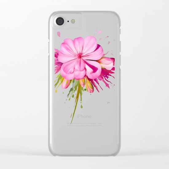 Color Eruption Clear iPhone Case