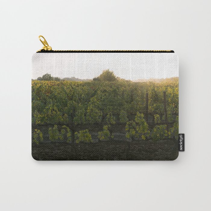 Sunset Over the Vineyard Carry-All Pouch