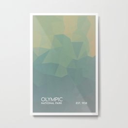 Olympic - Abstract Ombre Metal Print | Washingtonstate, Abstract, Abstractombre, Jade Green, Jade, Pacific, Pacificnorthwest, Northwest, Minimal, Pnw 