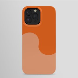 Orange Soda Wave Swirl iPhone Case