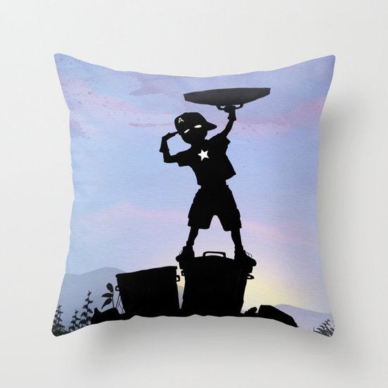 Captain Kid Throw Pillow