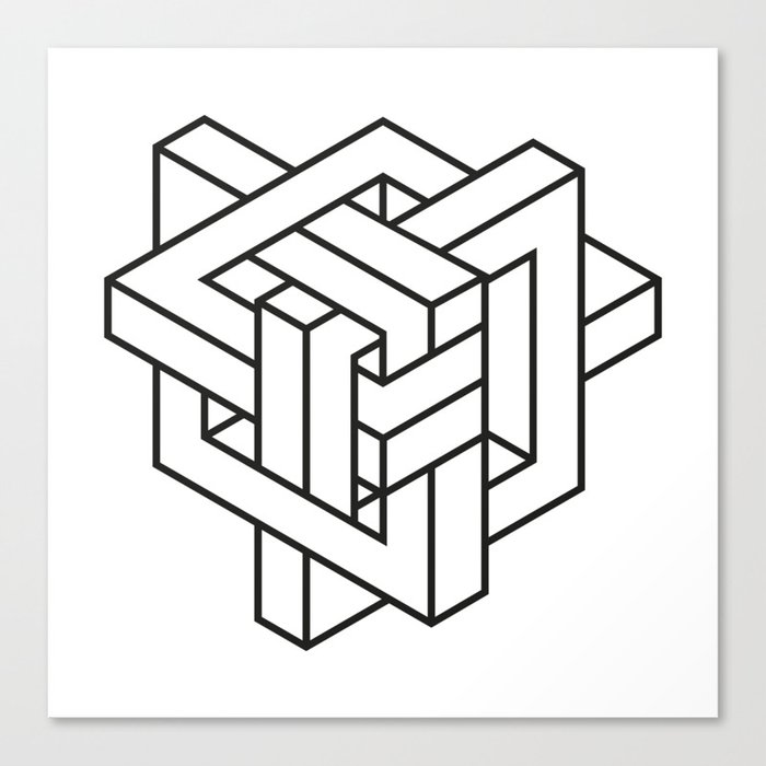 3D Maze Canvas Print