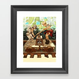 "Don’t Worry, Smart Machines Will Take Us With Them" by Sachin Teng for Nautilus Framed Art Print
