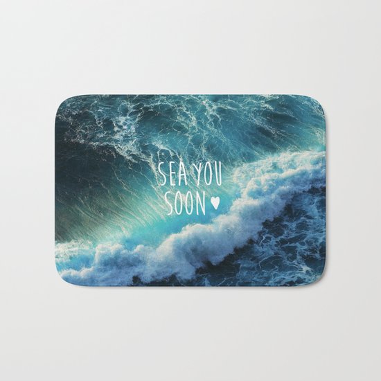Sea you soon Bath Mat