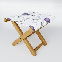 Laptop pattern  Folding Stool