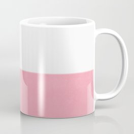 Minimal white & Pink Coffee Mug