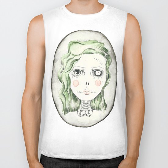 Zombie Girl Biker Tank