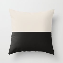 Scandinavian Modern Minimal Black and White Throw Pillow