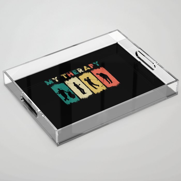 Golf Retro Acrylic Tray