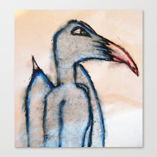 blue bird Canvas Print