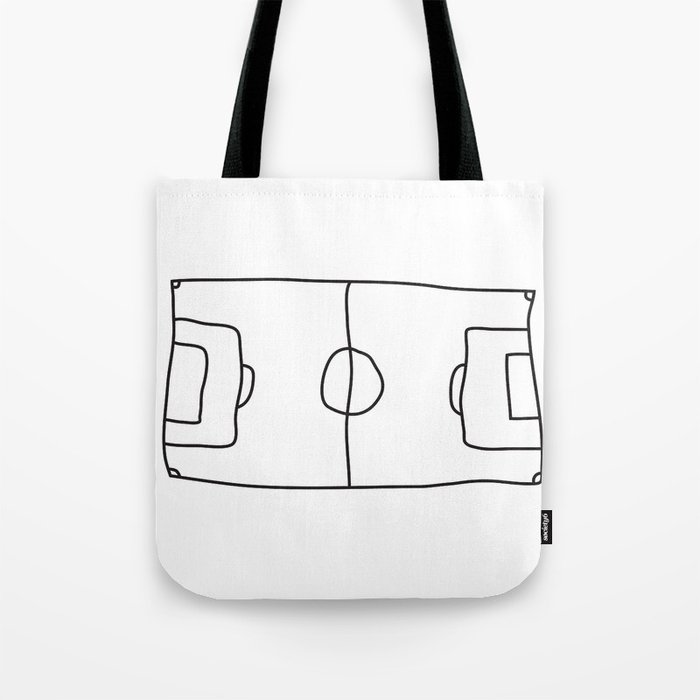 Football in Lines Tote Bag