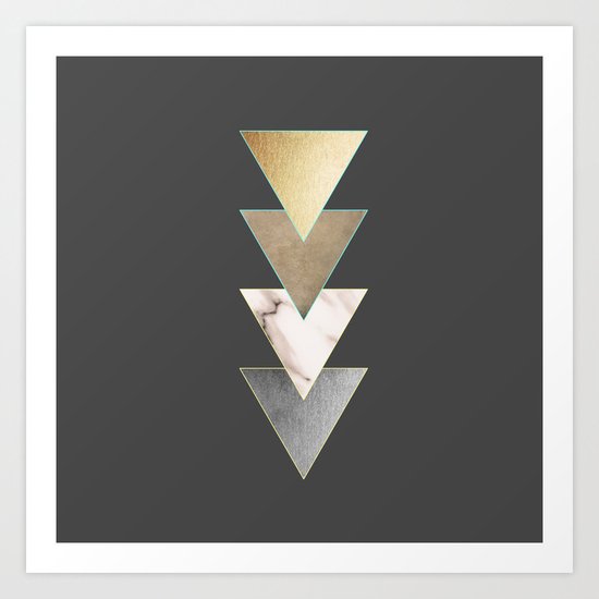 Triangled Art Print