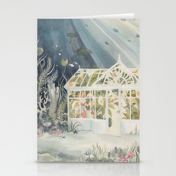 Underwater Greenhouse Stationery Cards