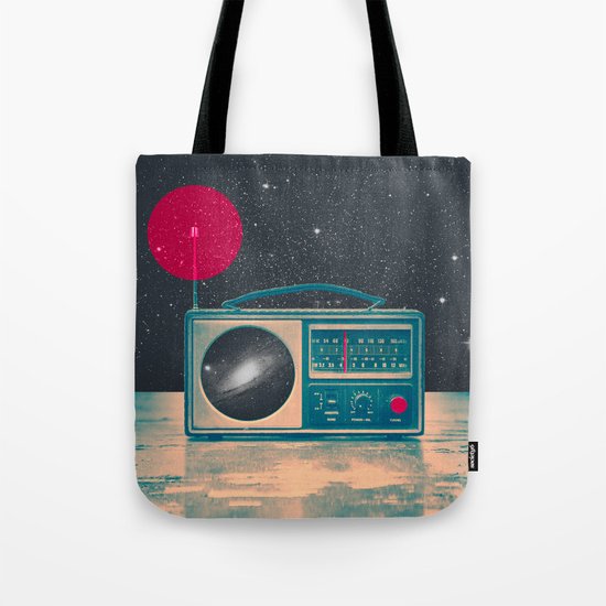 Space Radio Tote Bag
