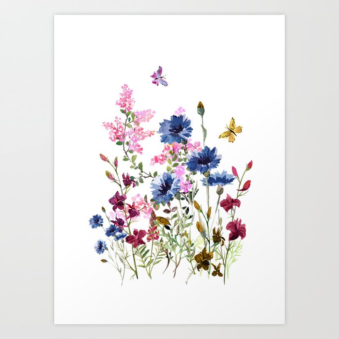 Wildflowers IV Art Print