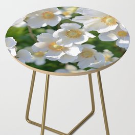 White Buttercups Side Table