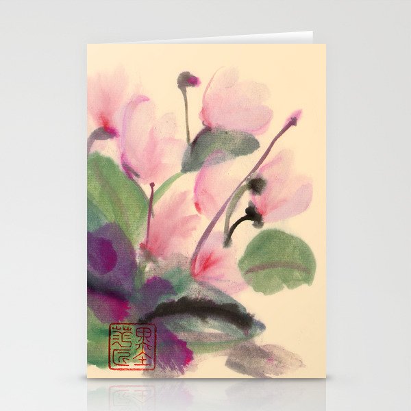 Cyclamen Series Stationery Cards
