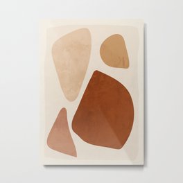 Abstract Shapes 47 Metal Print | Modern, Boho, Art, Minimal, Shape, Geometry, Thingdesign, Minimalist Art, Modern Art, Illustration 