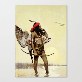 “The Hunter” Western Art by NC Wyeth Canvas Print