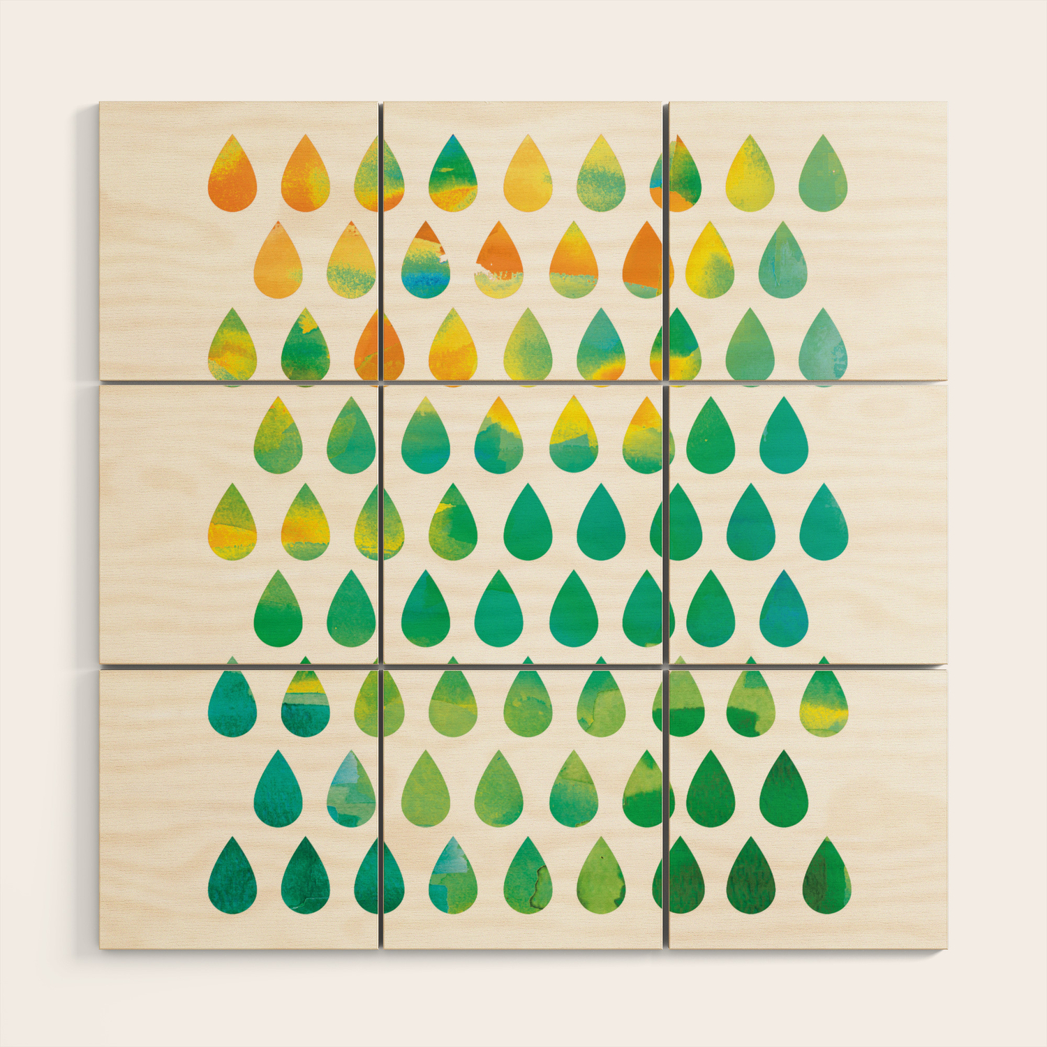 Monsoon Rain Wood Wall Art By Budikwan Society6