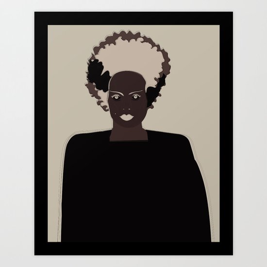 lady frankenstein Art Print