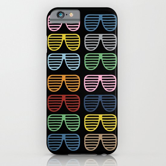 Rainbow Shutter Shades at Night iPhone & iPod Case