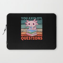 Axolotl Lovers Cute Animals Kids Axolotl Books Laptop Sleeve