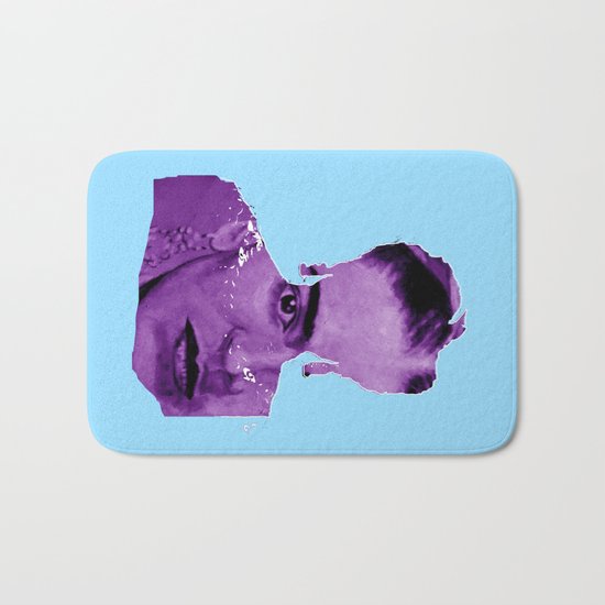 FRIDA - shirt version - blue/purple Bath Mat