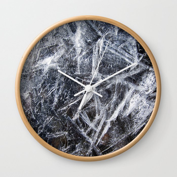 Ice Patterns Wall Clock
